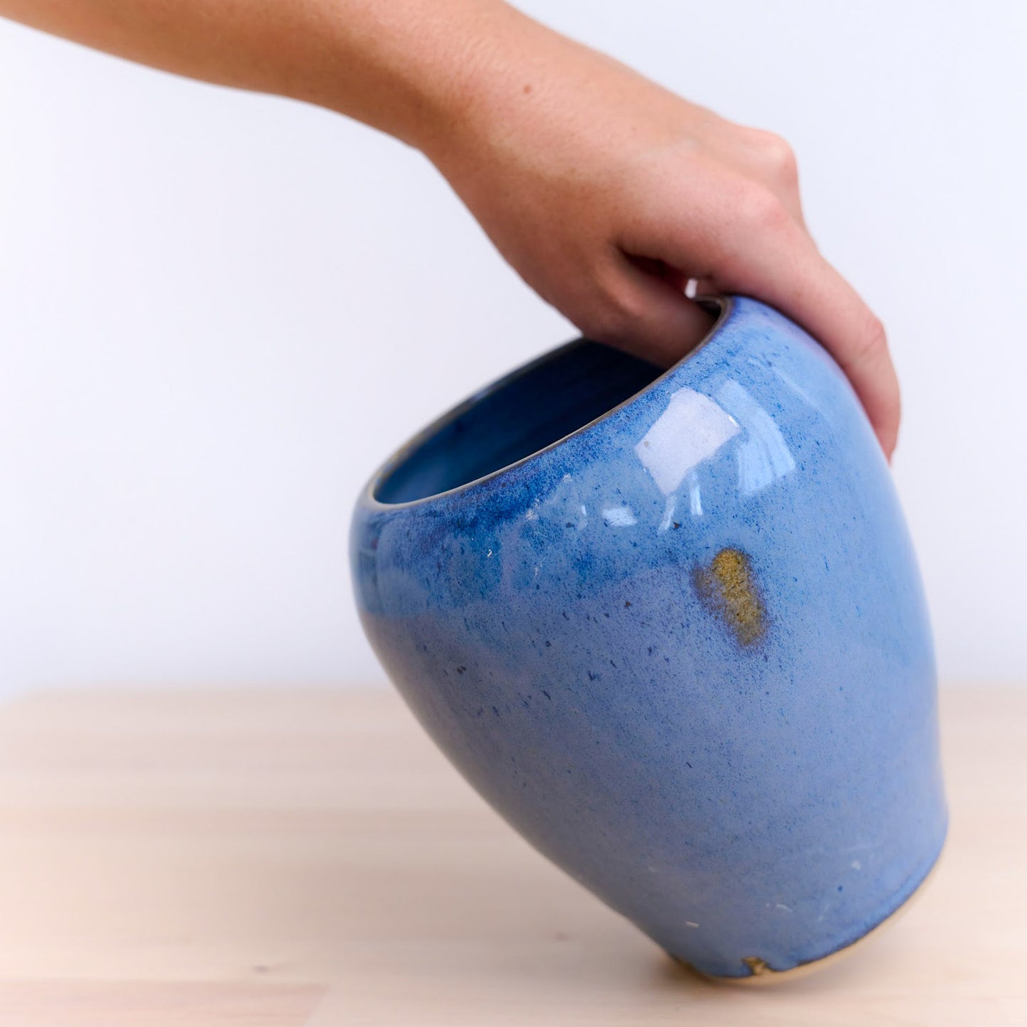 Deep Blue Natlas and Vase Set