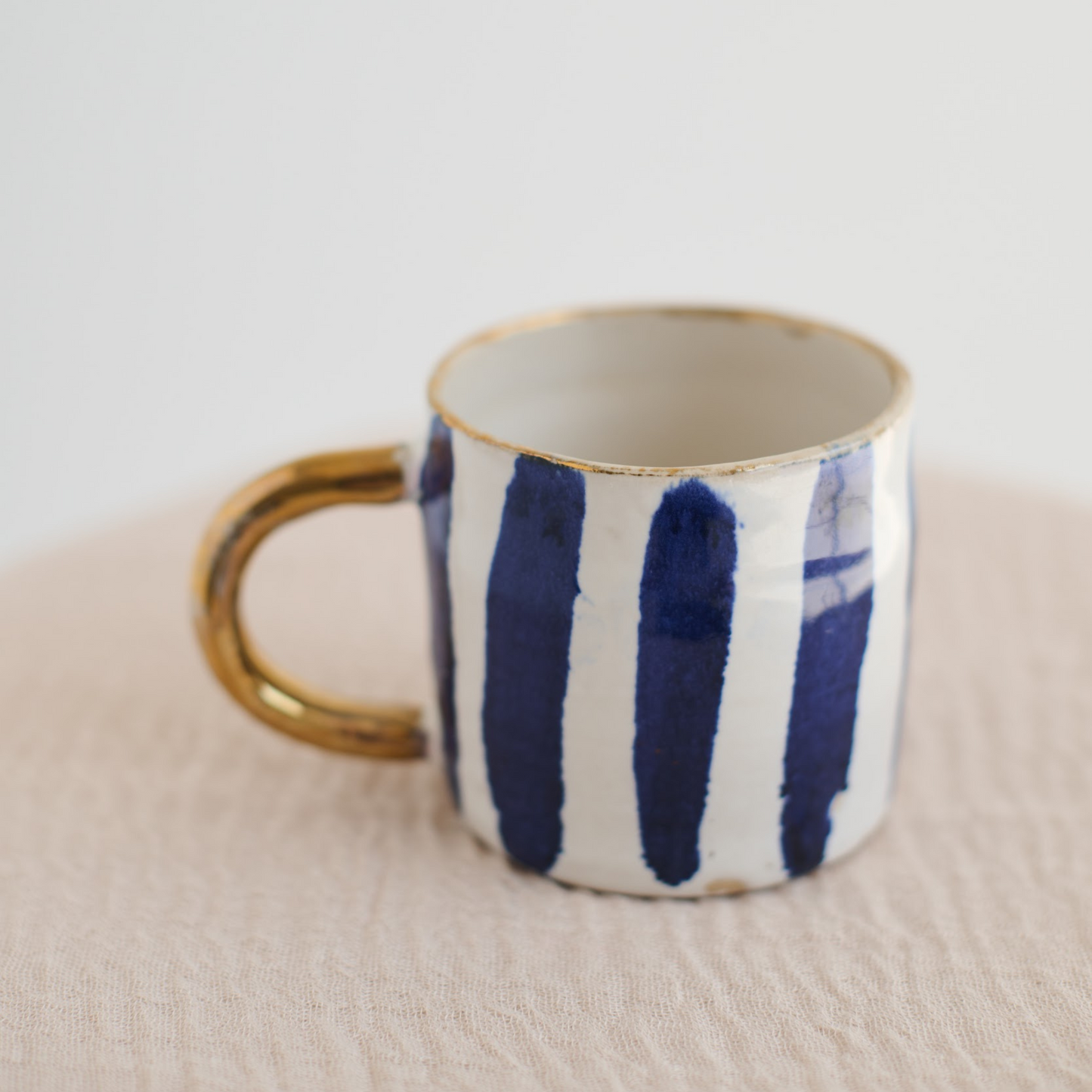 Golden Blue Mug | 1 / Set of 6