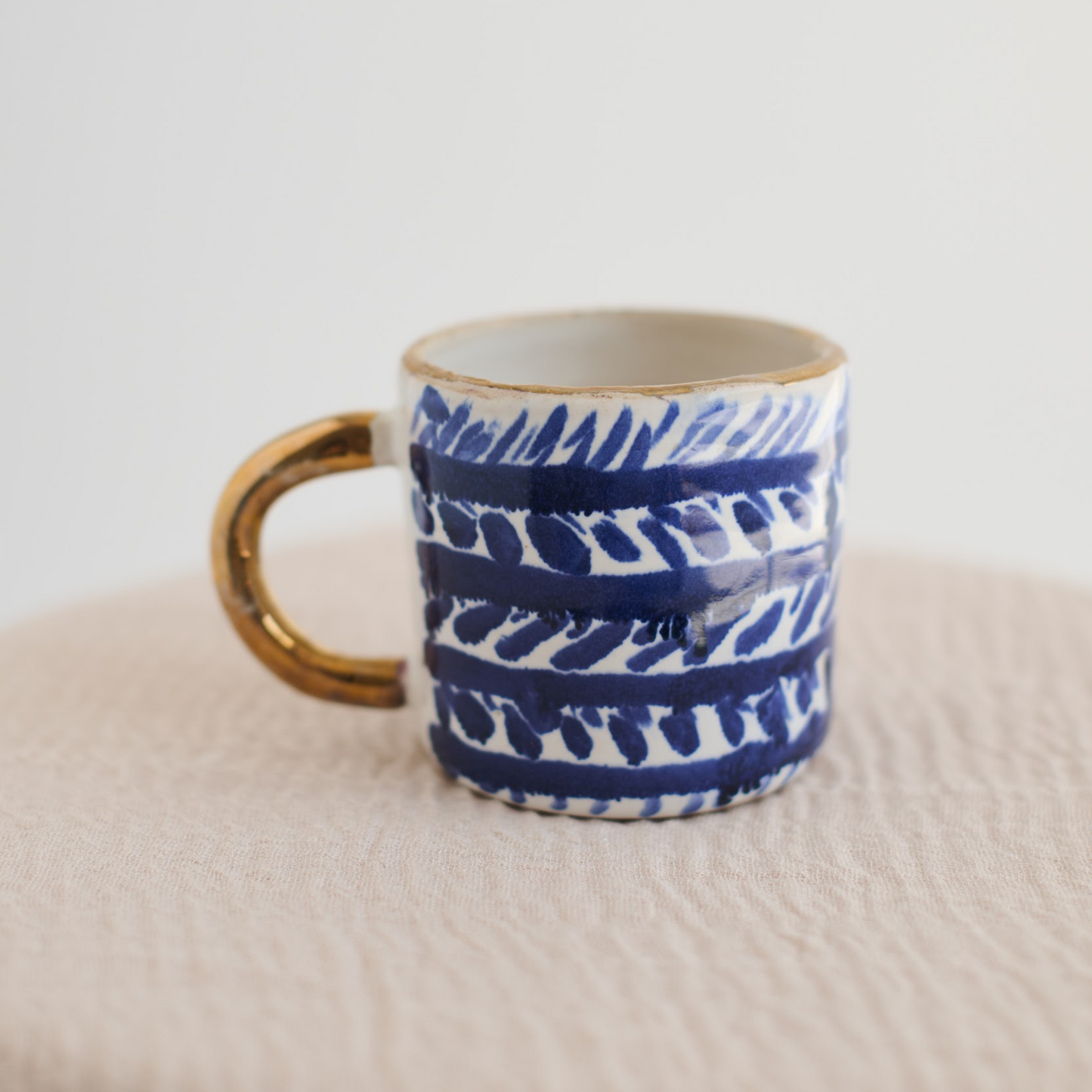 Golden Blue Mug | 1 / Set of 6
