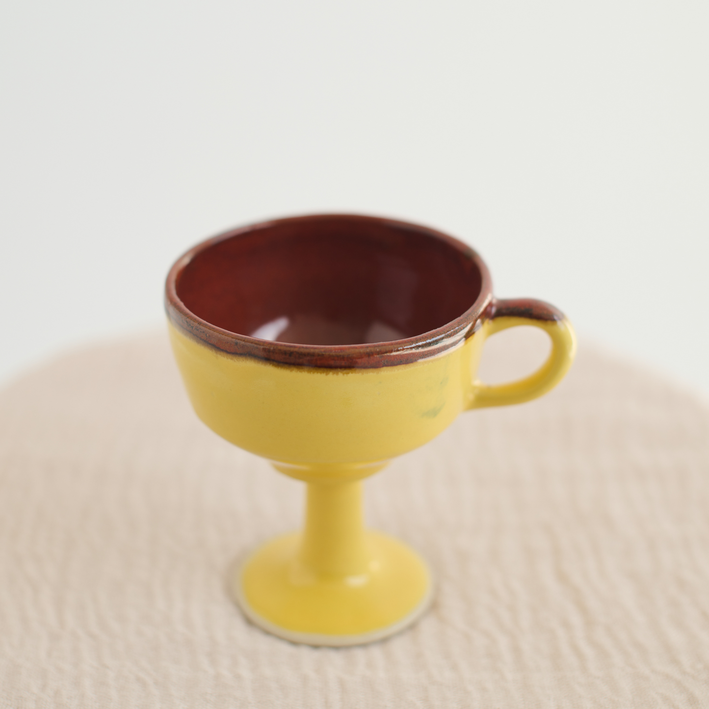 Pre Order: Yellow and Brown Cup | 1 Glass