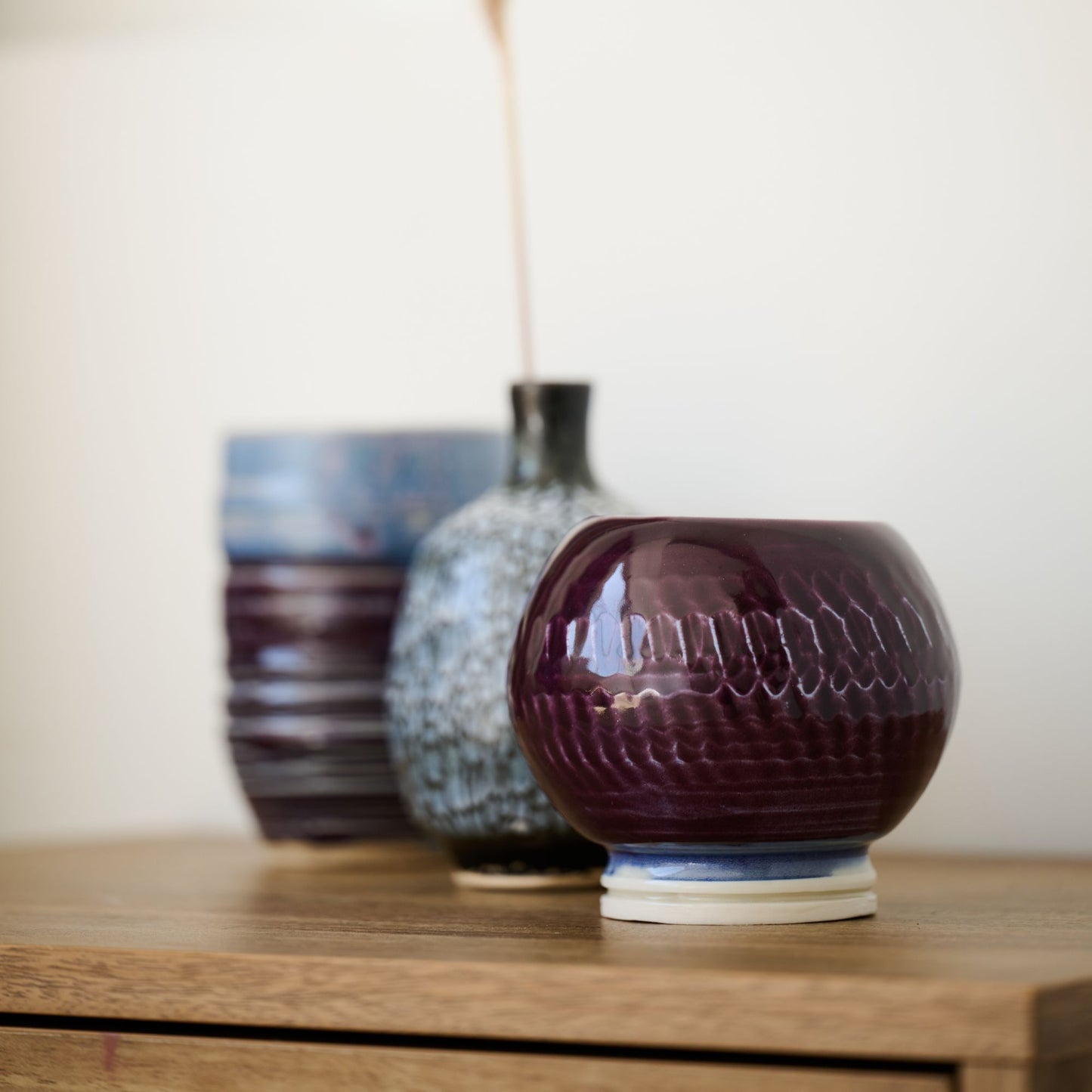 Lilac Purple Decorative Jar