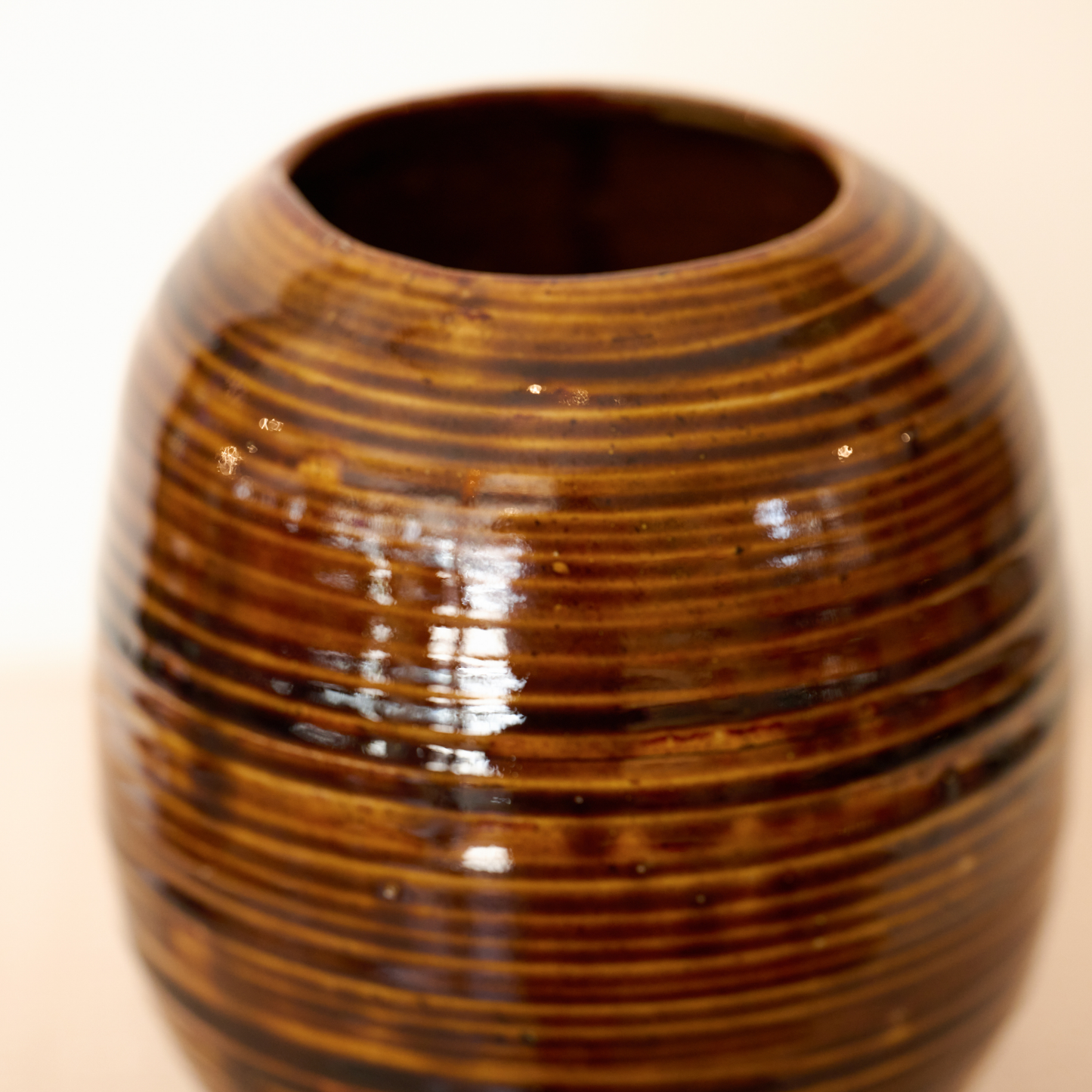 Honey Brown Vase