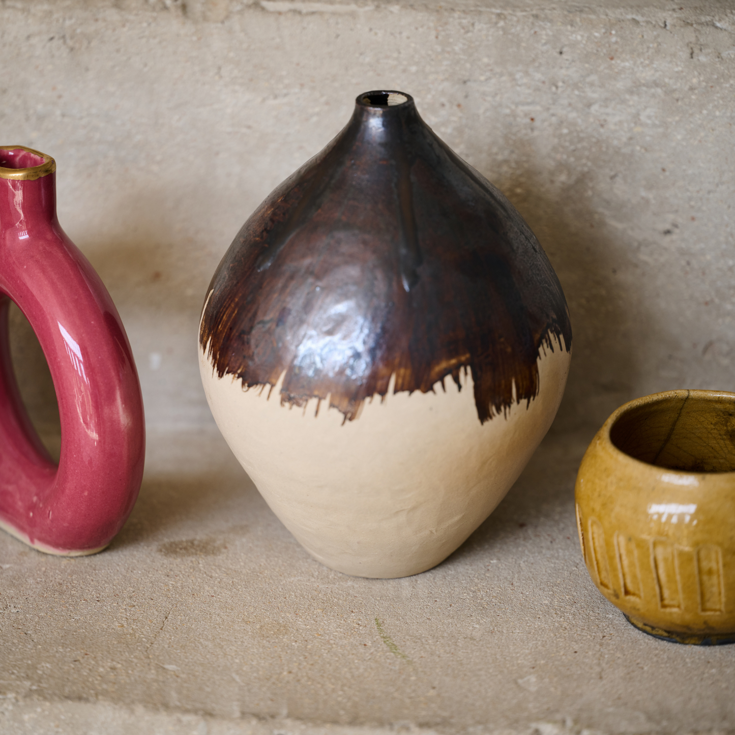 Dreamy Brown and Beige Vase