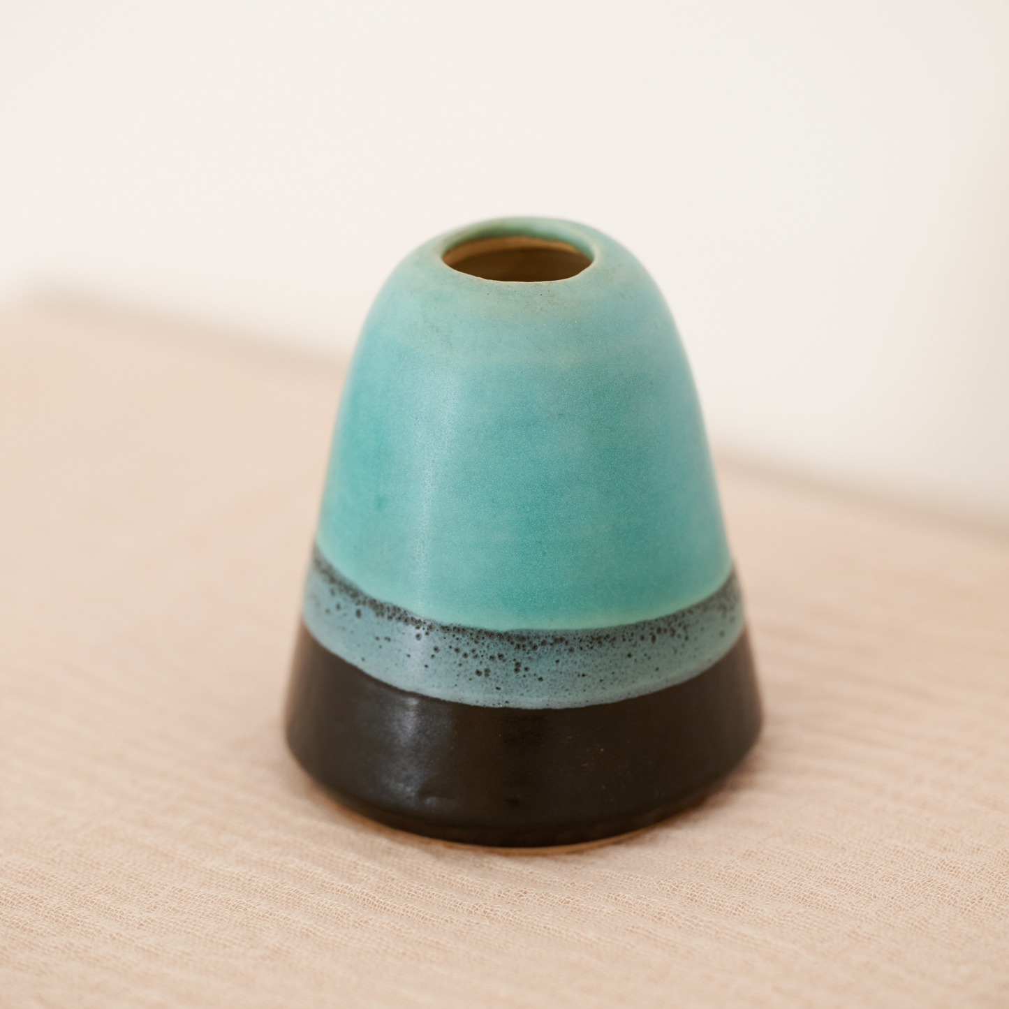 Mini Black and Teal Vase