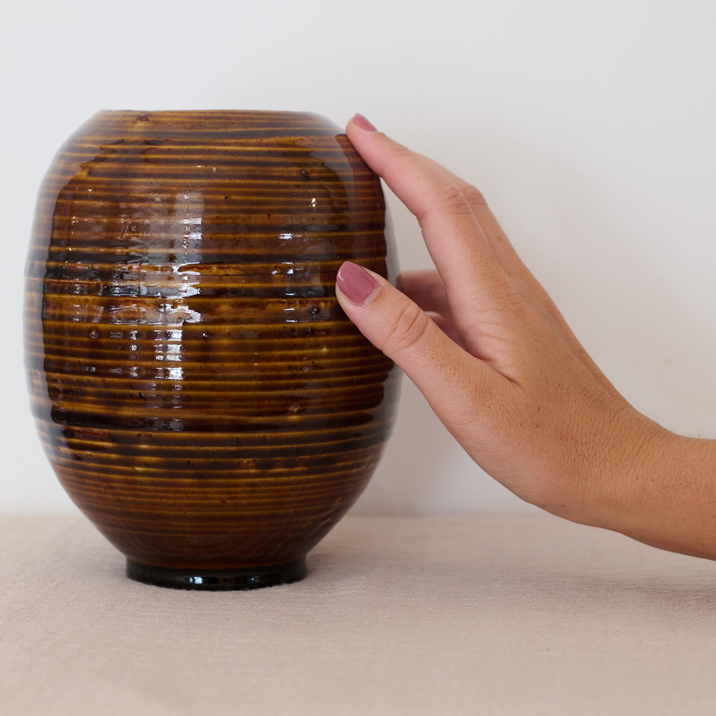 Honey Brown Vase