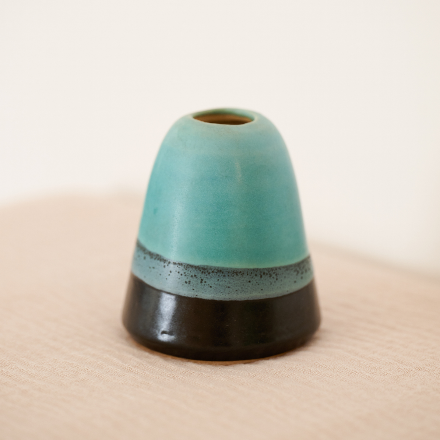 Mini Black and Teal Vase