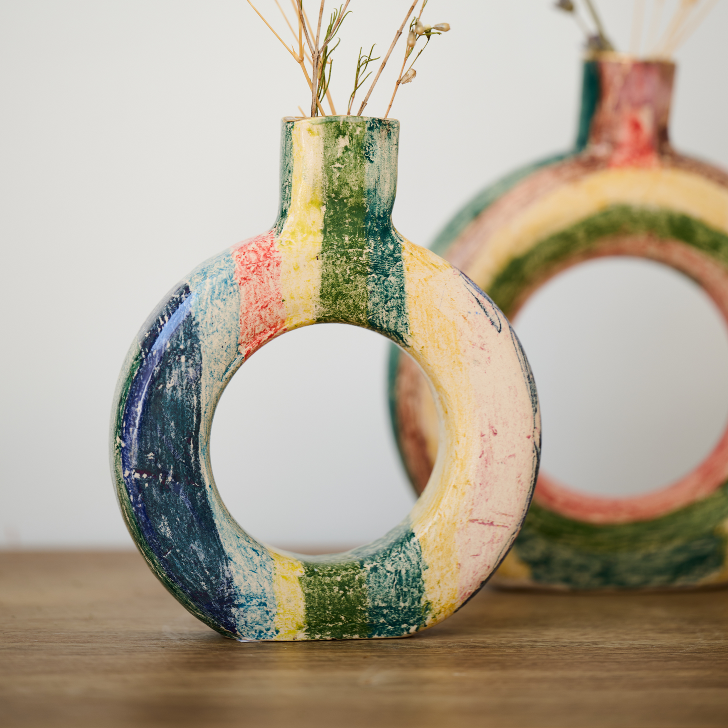 Square Crayon Bagel Vase