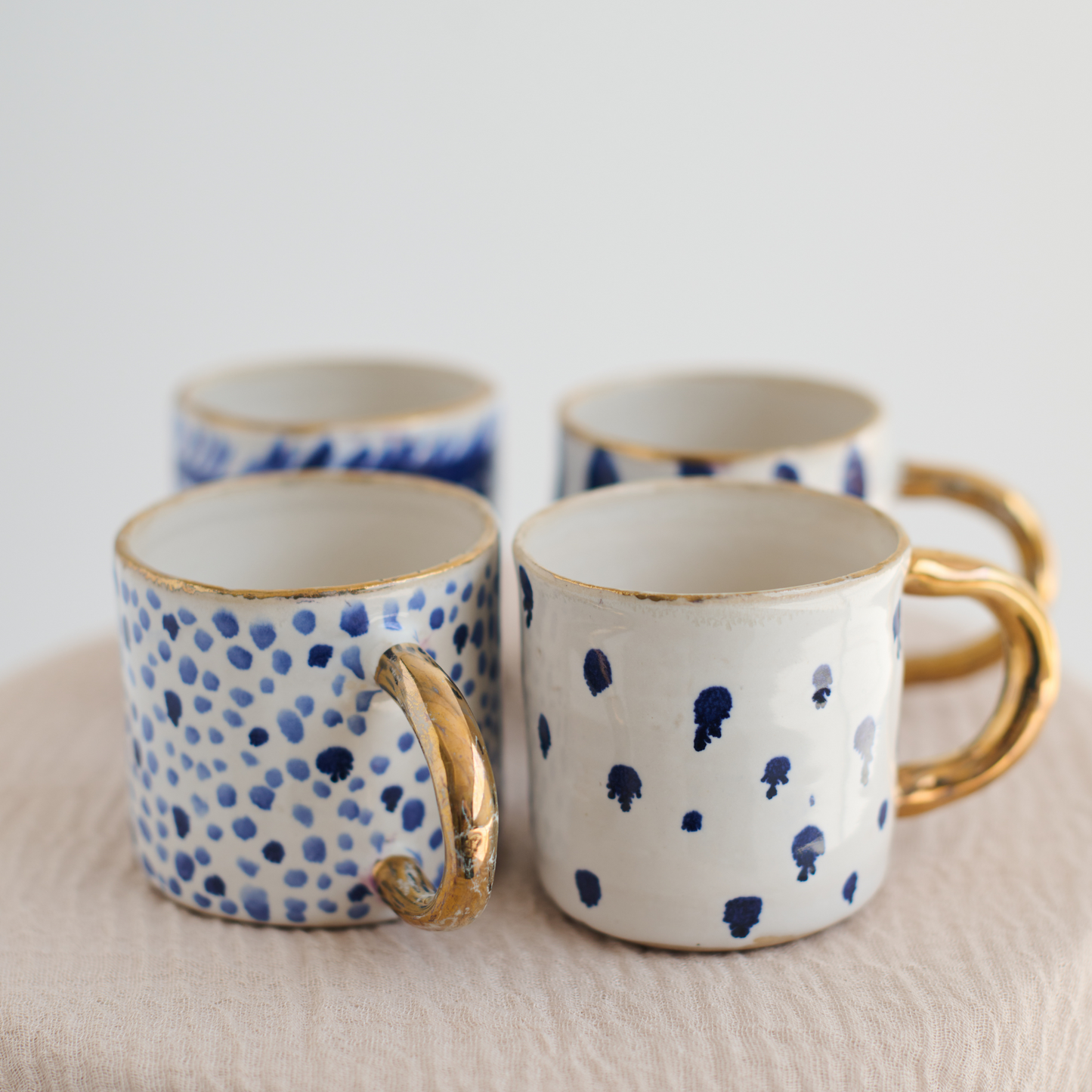 Pre Order: Golden Blue Mug | 1 / Set of 6