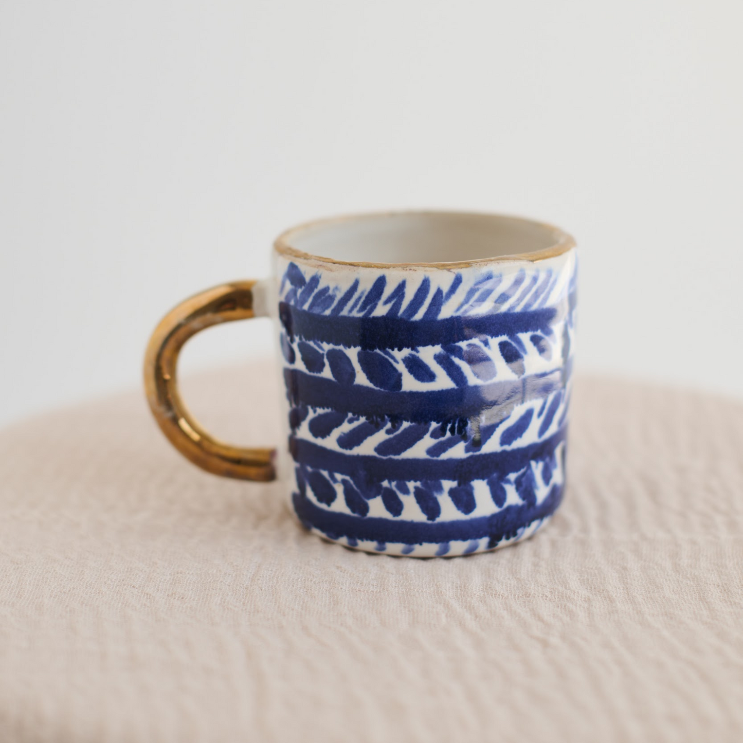 Pre Order: Golden Blue Mug | 1 / Set of 6