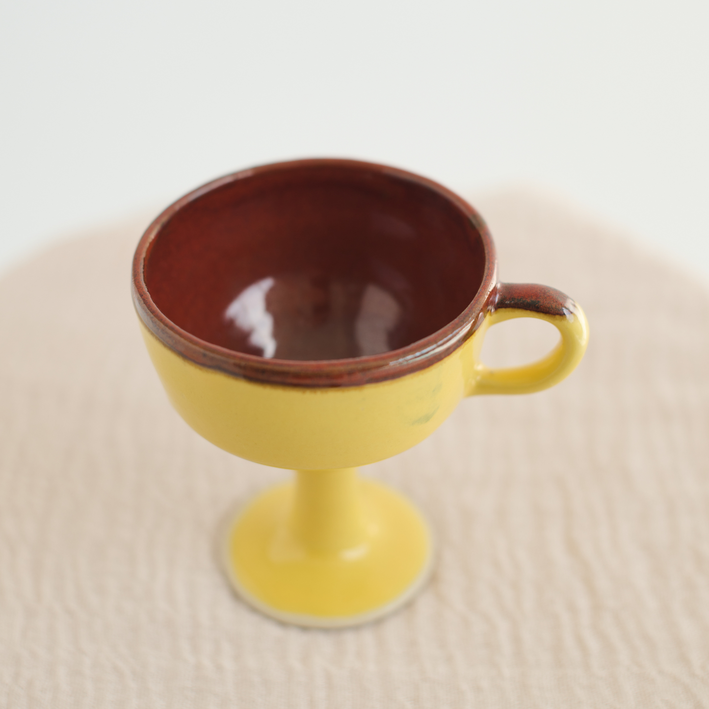 Pre Order: Yellow and Brown Cup | 1 Glass